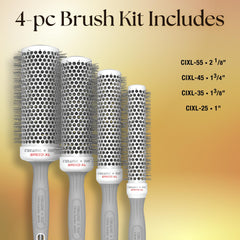 Olivia Garden ceramic-coated barrel close-up highlighting heat retention and smooth finish