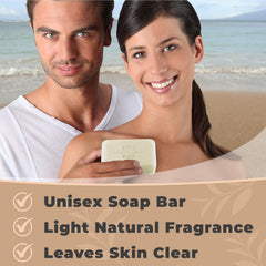 One With Nature soap held in hand illustrating the large 7oz size