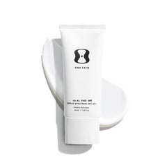 oneskin OS-01 front packaging showing label and SPF benefit