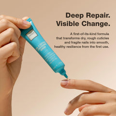 ONSEN applied to cuticle demonstrating softened cuticles benefit