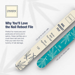 ONSEN 15ml cuticle serum bottle with dropper showing moisturizing benefits