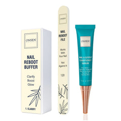 ONSEN front packaging showing complete three-step kit and clear benefits