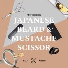 ONTAKI scissors held in hand illustrating 5.5-inch scale and comfortable grip for steady cutting