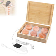 OnVisit bamboo tray heater front view showing neat design and easy access