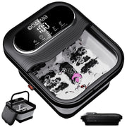 OOAMBB front view of collapsible foot spa showing overall design and portability