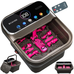 OOAMBB foot spa front view showing controls and neat design for easy use