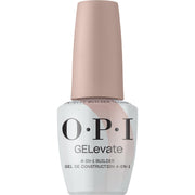 OPI bottle front view showing clear builder gel and label benefit