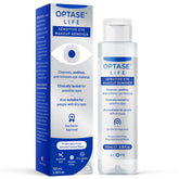 Optase Life front bottle showing clean design and product name, highlighting gentle removal