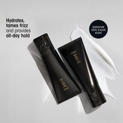 Oribe cream texture close-up demonstrating smooth consistency and spreadability