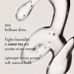 Oribe Curl Gloss being dispensed from pump showing easy application