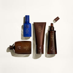 Oribe foam texture closeup demonstrating rich lather and gentle cleansing