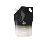 Oribe Gold Lust liter refill pouch front view showing packaging and benefits