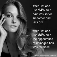 ORIBE ingredients label close-up highlighting plant collagen and protein blend benefits