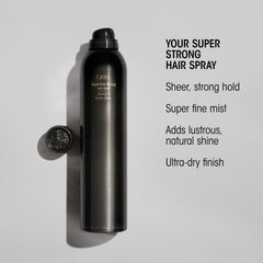 ORIBE fine mist texture in air demonstrating even coverage and natural movement benefit