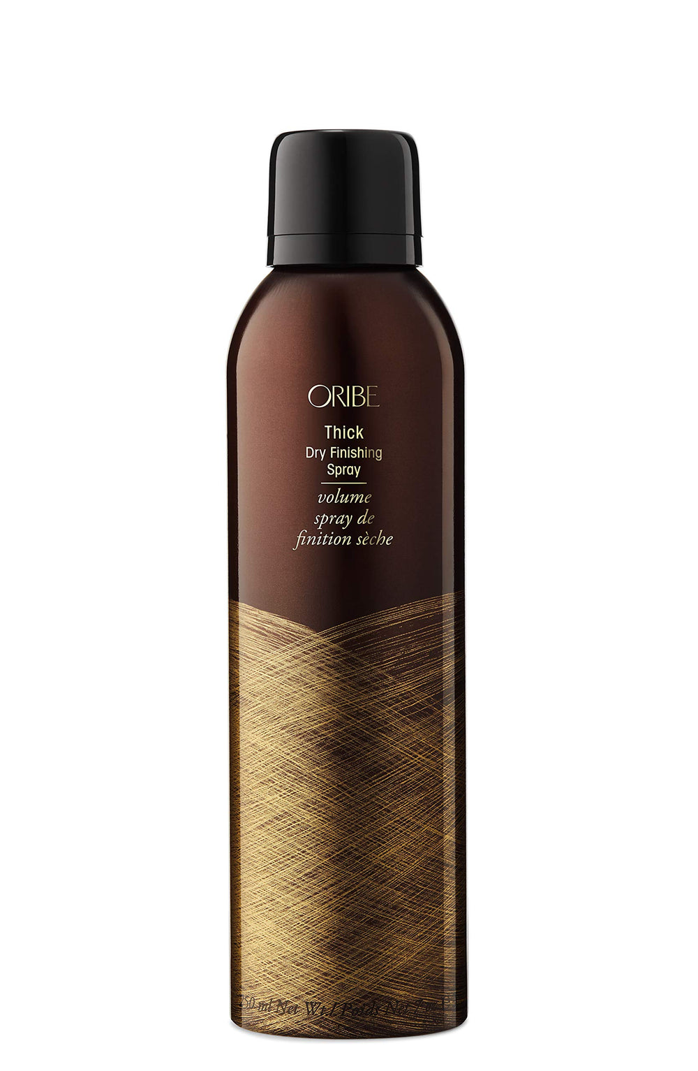 Oribe Thick Dry Finishing Spray front view showing elegant packaging and premium finish