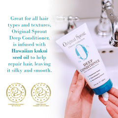 Original Sprout creamy conditioner texture close-up showing rich hydration