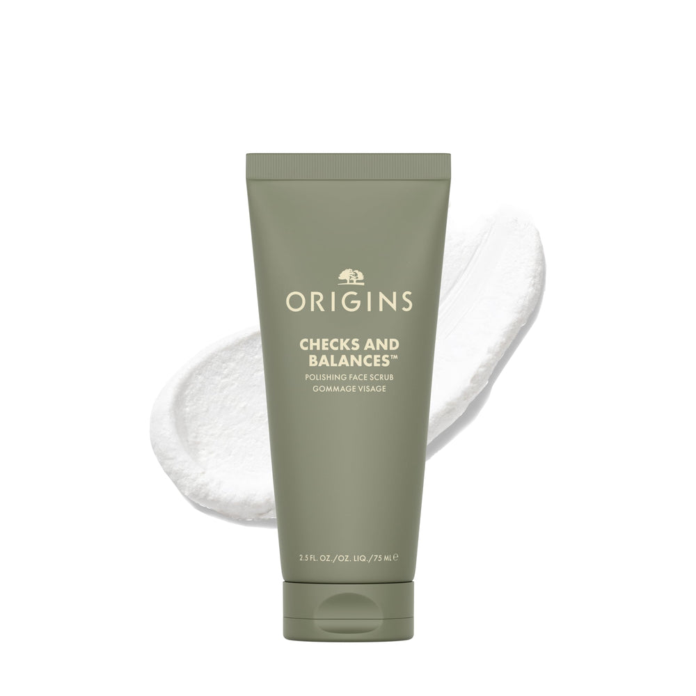 Origins front packaging showing tube and branding for clear product ID and benefit