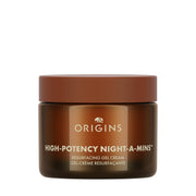 Origins front jar showing product packaging and clear gel benefit of lightweight hydration
