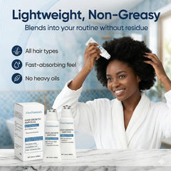 ORRÉNATURALS serum droplet texture highlighting quick absorption