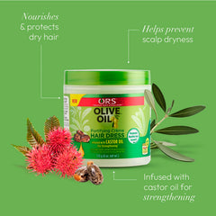 ORS olive oil cream open jar close-up showing smooth texture for fast absorption benefit