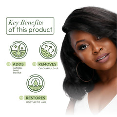 Closeup of ORS lather on hair demonstrating effective residue removal and foaming