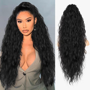 ORSUNCER front view of packaged ponytail extension showing product and branding benefit