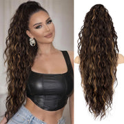 ORSUNCER front packaging showing 30-inch wavy ponytail and product benefits