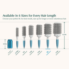 Osensia ion-infused bristles detail reducing frizz and adding shine