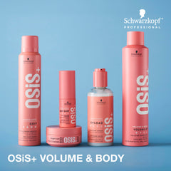 OSiS+ soft dust texture on hair showing natural lift and touchable volume