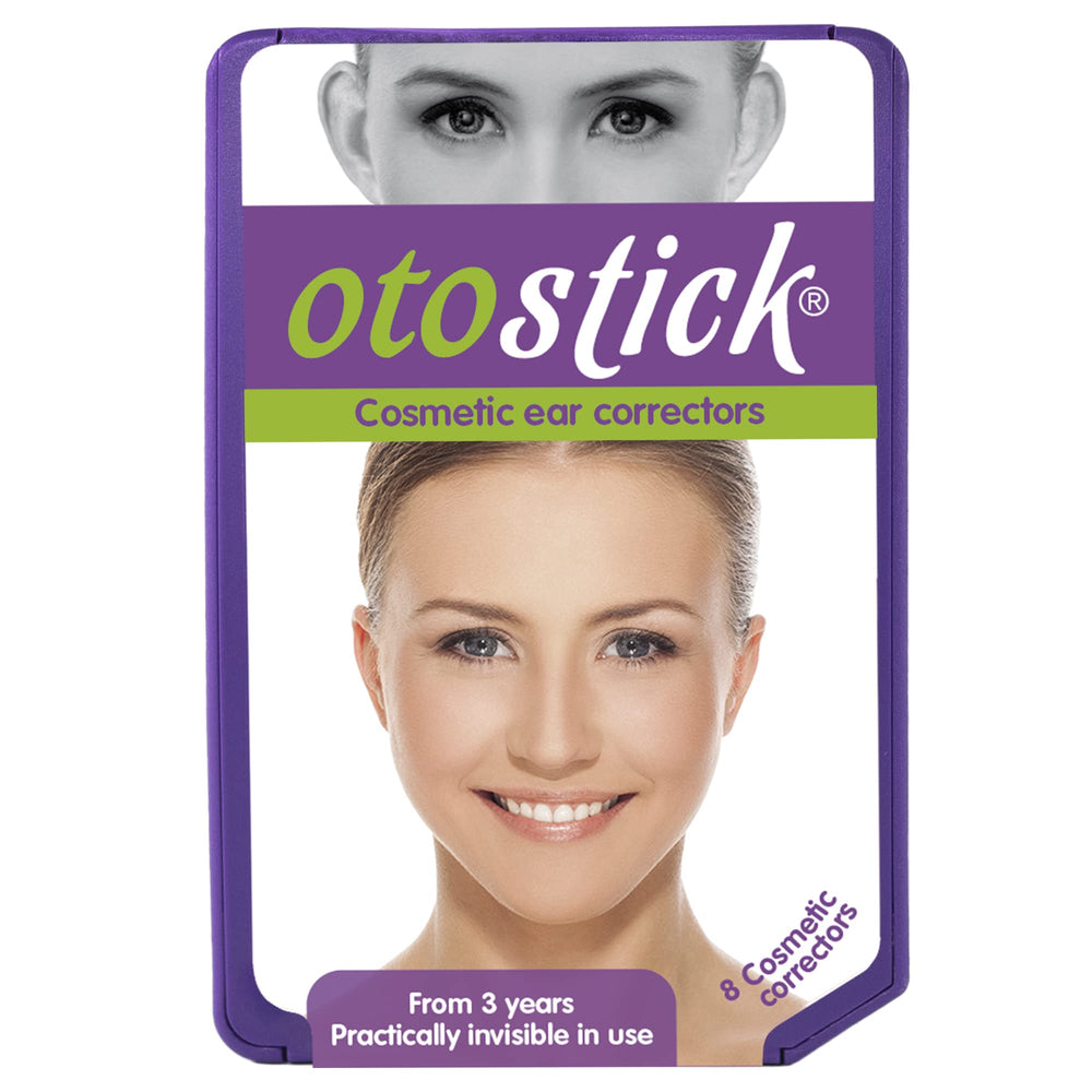 Otostick front packaging showing kit and benefit of discreet ear correction