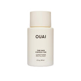 OUAI front view of travel conditioner tube shows brand and easy packing benefit
