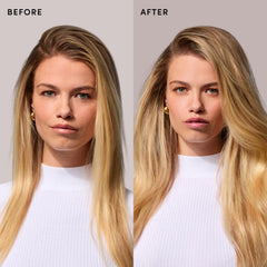 OUAI before and after photos showing increased hair fullness