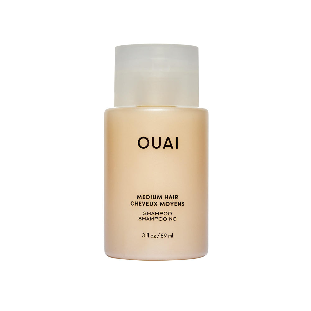 OUAI front bottle view showing clean packaging and travel-friendly size benefit