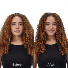 Ouidad conditioner being applied to mid-lengths and ends for improved manageability