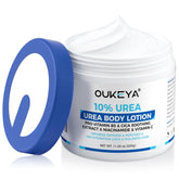 OUKEYA front packaging showing 10% urea lotion and benefits