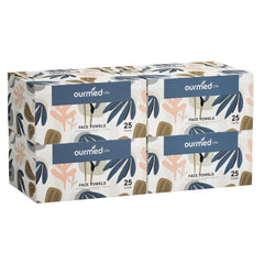 ourmed life front packaging showing 100-count XL towels and clear product benefits
