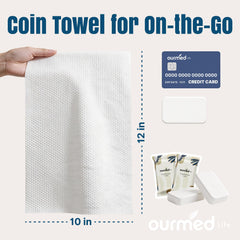 ourmed life single compressed tablet closeup highlighting portability