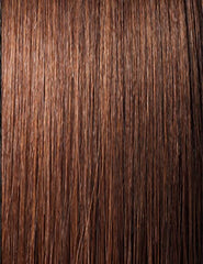 Outre half wig worn in lifestyle setting showing added length and quick styling benefit