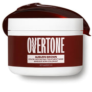 oVertone front packaging view showing auburn brown treatment and clear labeling benefit: easy color refresh
