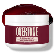 oVertone jar front packaging showing Cherry Chestnut color and benefits
