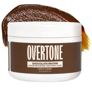 oVertone front tub showing Chocolate Brown shade and hydration benefit