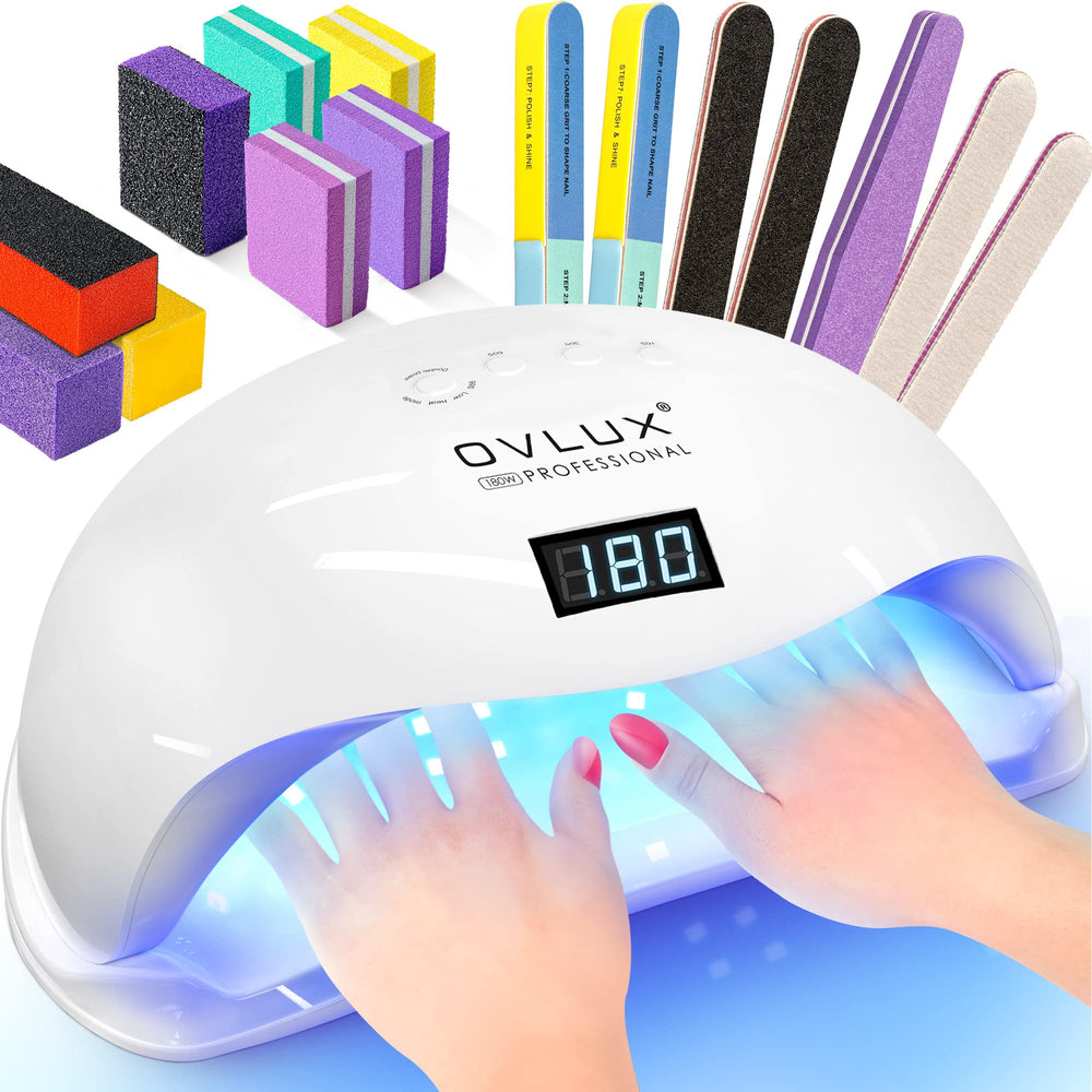 OVLUX front view of lamp showing spacious dome for fast curing