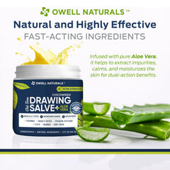 owell naturals 2 oz jar next to coin for size comparison and travel convenience