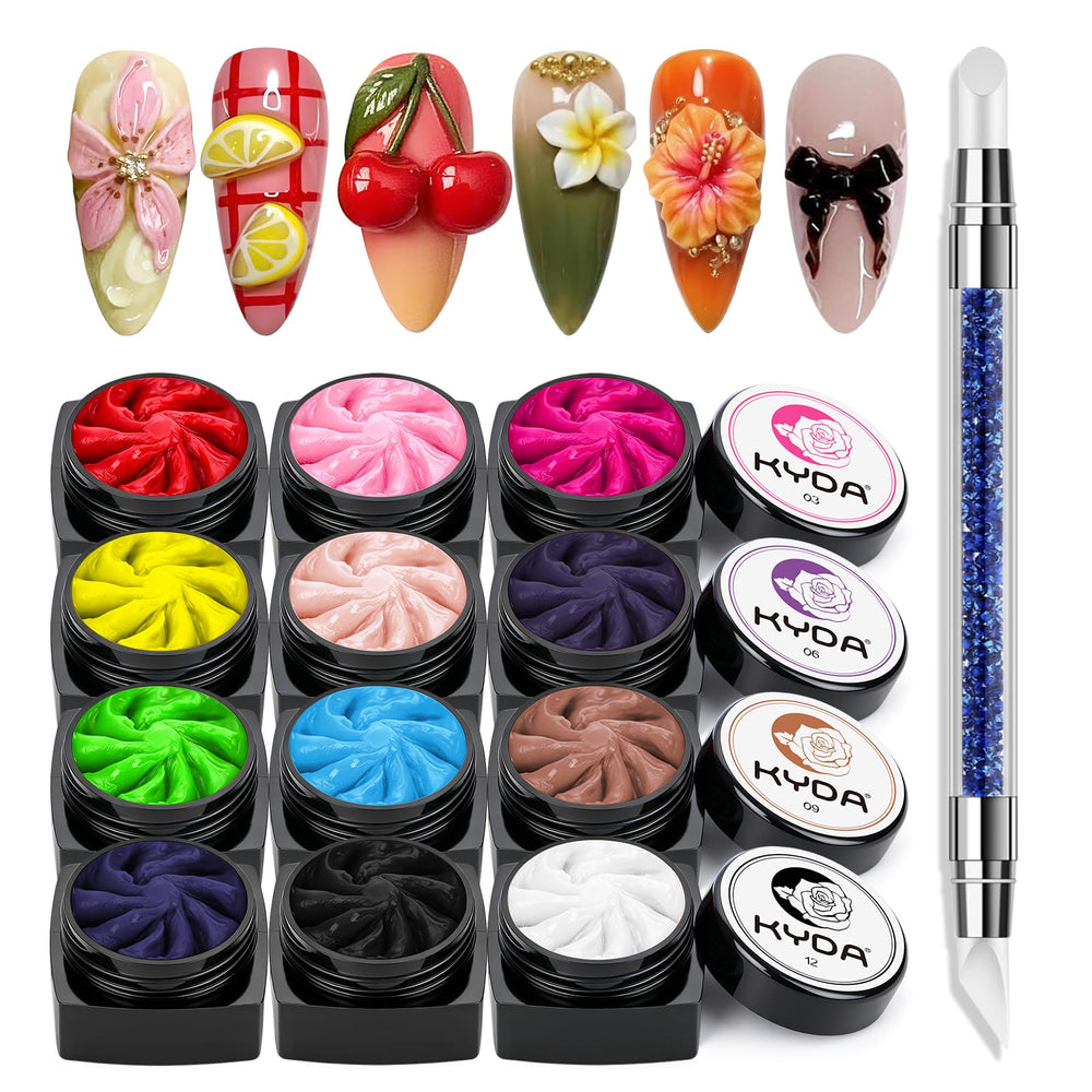 Ownest KYDA front packaging showing 12-color set and kit benefit