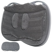 ozner front view on shower floor showing secure grip and room for foot cleansing