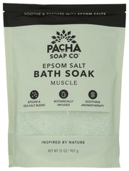 Pacha Soap Co front jar view showing product and size benefit