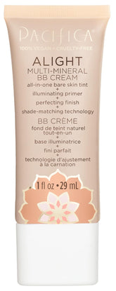 Pacifica Alight BB Cream front packaging shows medium shade and travel-friendly size