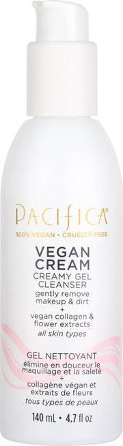 Pacifica front packaging showing collagen gel cleanser and brand benefits
