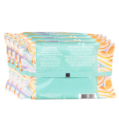 Pacifica wipe removing waterproof mascara to show effective makeup dissolving
