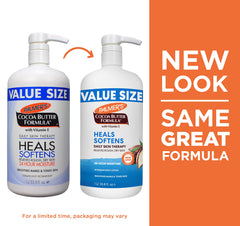 Palmer's two-pack bottles displayed together for long-lasting supply and value